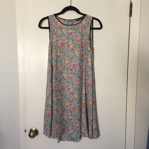 Zara floral swing tank dress